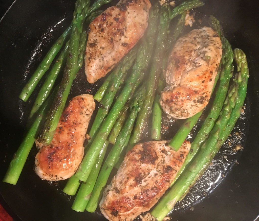 chicken and asparagus