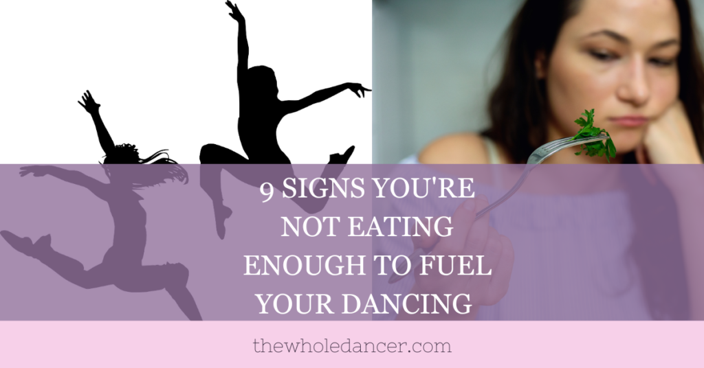 dancer eating enough