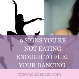 dancer eating enough