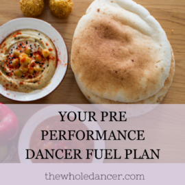 pre-performance dancer fuel plan